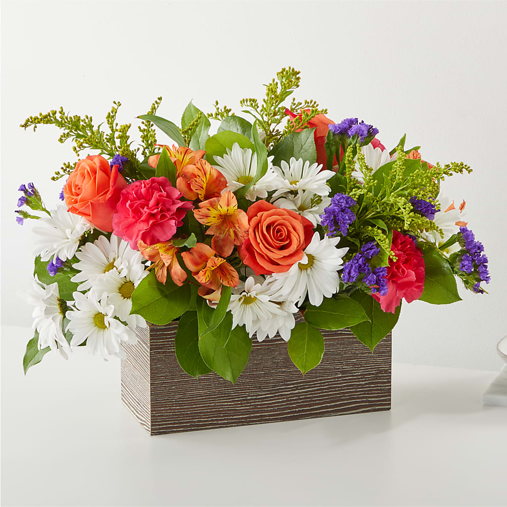 Oopsie Daisy Box Bouquet – NEIL'S FLOWERS AND GREENHOUSES, Kingston ON