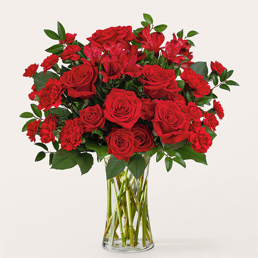 Brilliant Ruby Bouquet – NEIL'S FLOWERS AND GREENHOUSES, Kingston ON