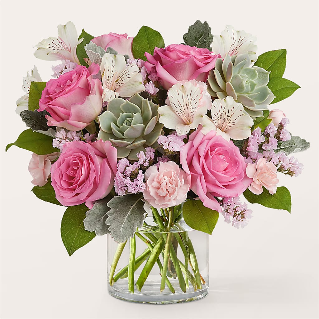 Dusty Rose Bouquet – NEIL'S FLOWERS AND GREENHOUSES, Kingston ON