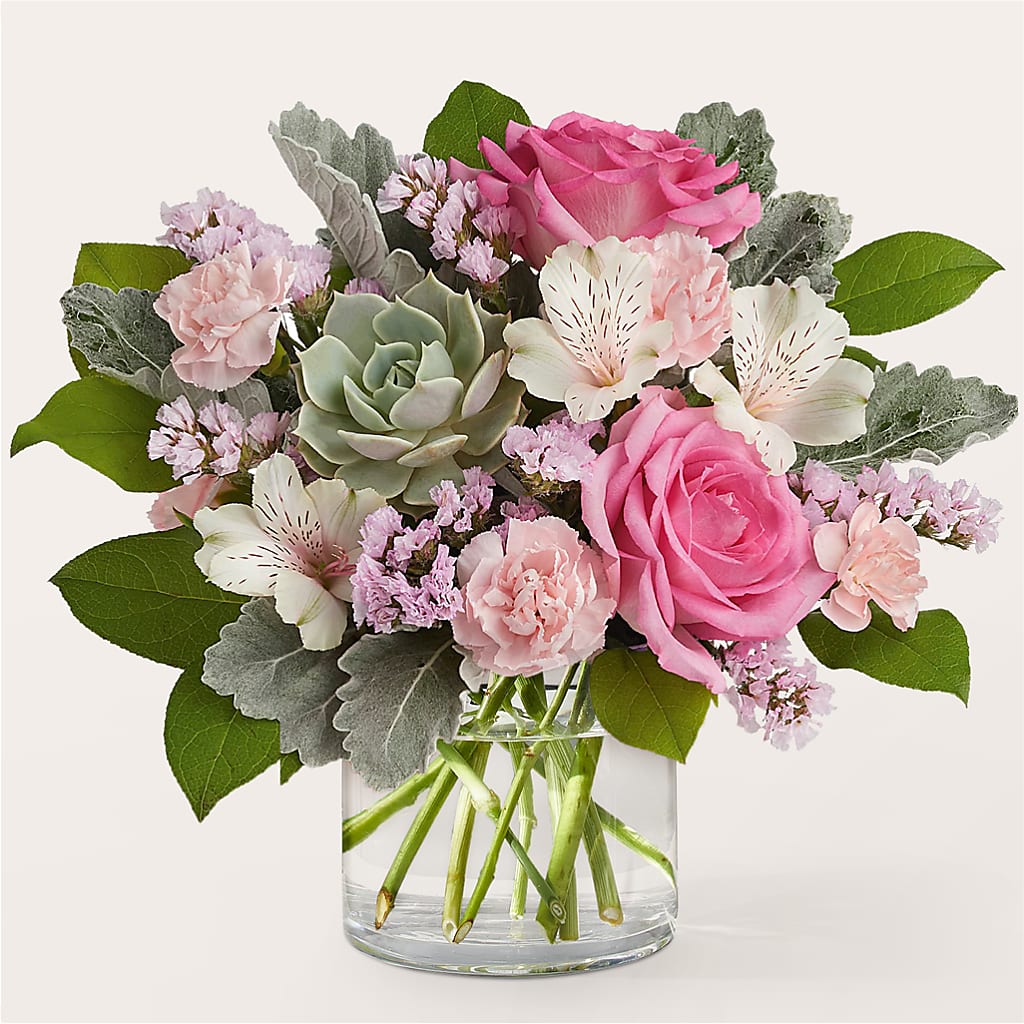 Dusty Rose Bouquet – NEIL'S FLOWERS AND GREENHOUSES, Kingston ON