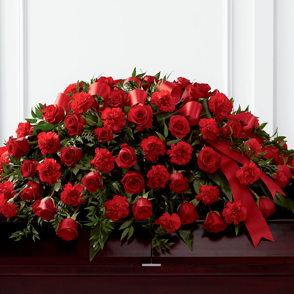 Tribute of Life Casket Spray – NEIL'S FLOWERS AND GREENHOUSES, Kingston ON