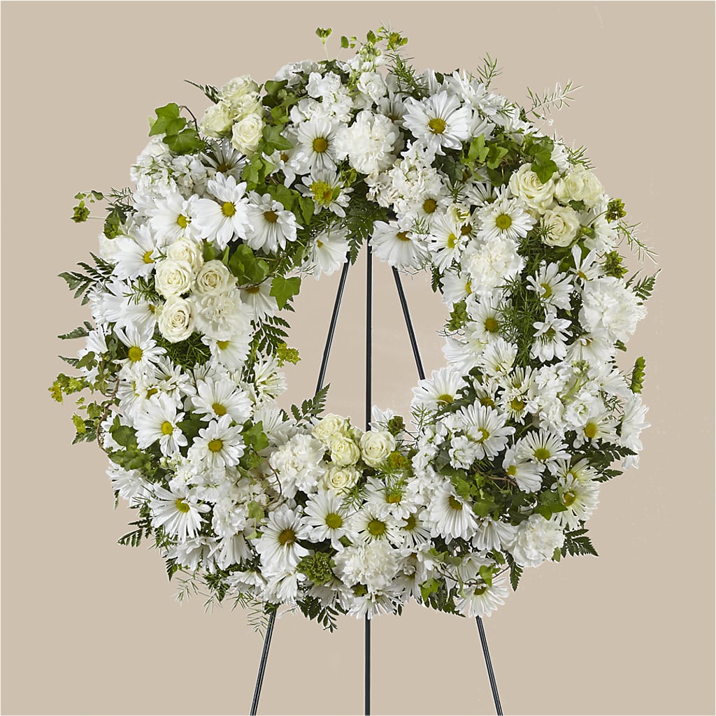 Faithful Wishes Wreath – NEIL'S FLOWERS AND GREENHOUSES, Kingston ON