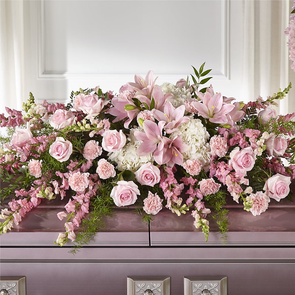 Life & Remembrance Casket Spray – NEIL'S FLOWERS AND GREENHOUSES, Kingston ON