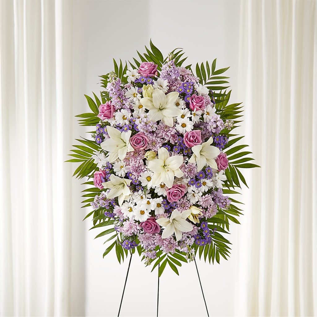 Surrounded by Love Standing Spray – NEIL'S FLOWERS AND GREENHOUSES, Kingston ON