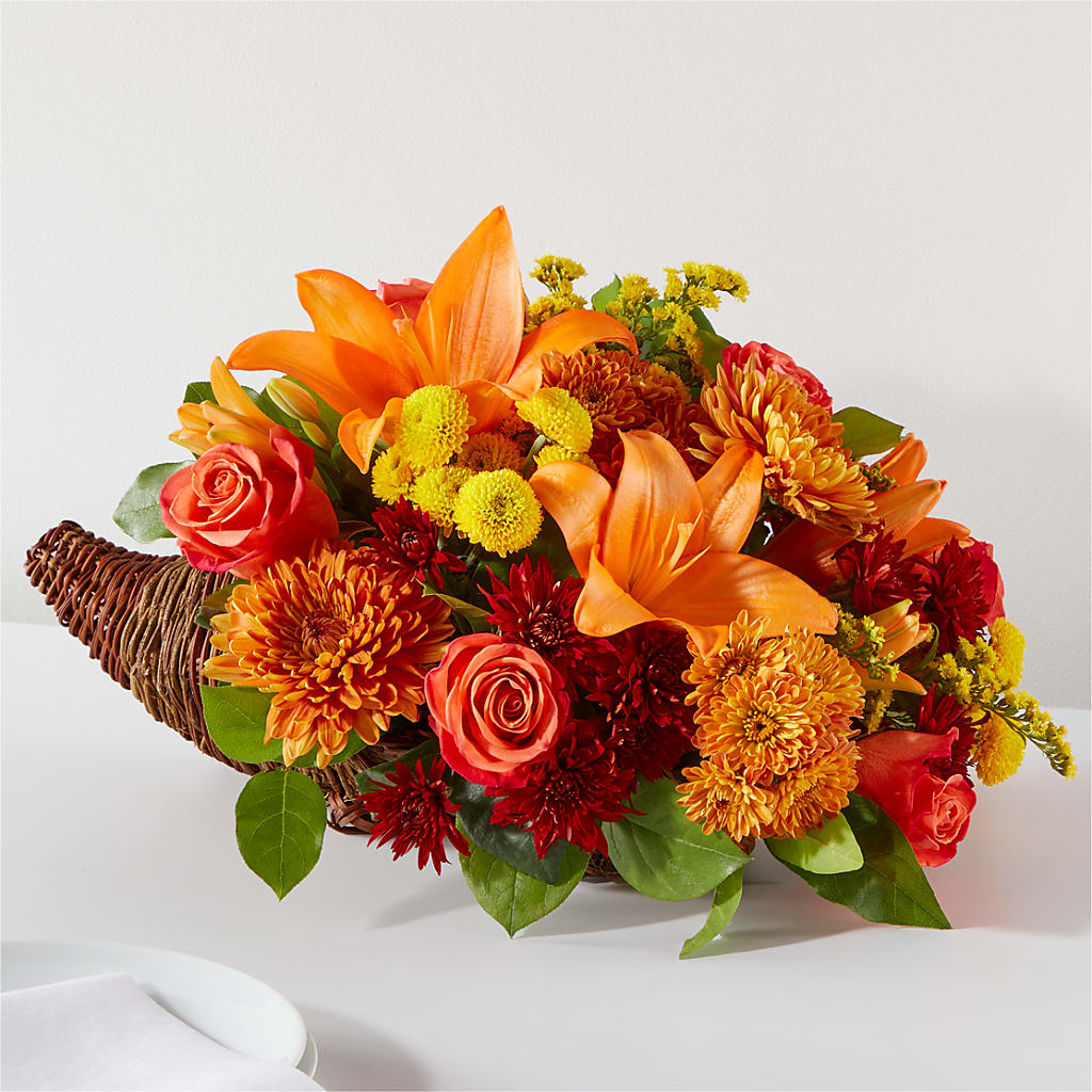 Bouquet of Blessings Cornucopia – NEIL'S FLOWERS AND GREENHOUSES, Kingston ON