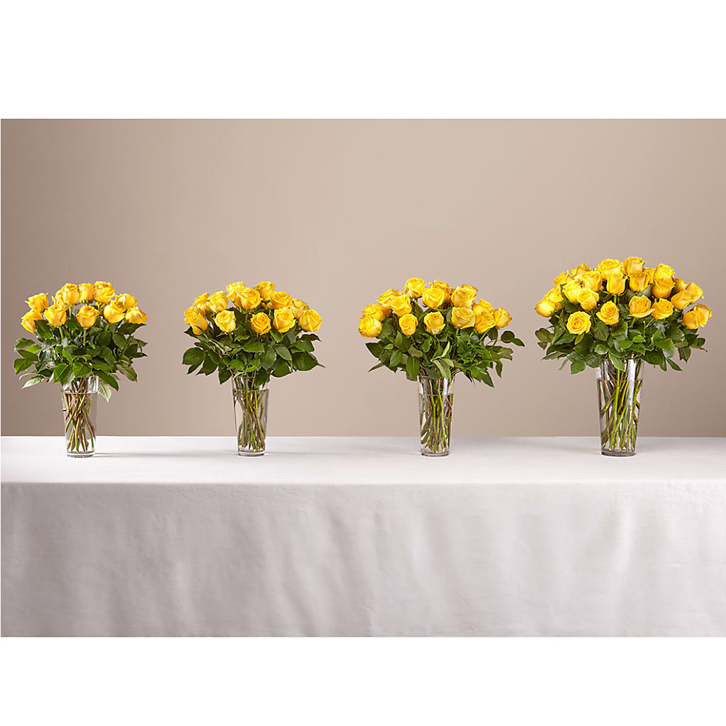 Long Stem Yellow Rose Bouquet – NEIL'S FLOWERS AND GREENHOUSES, Kingston ON