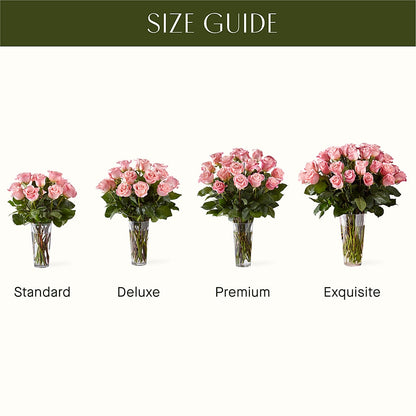 Long Stem Pink Rose Bouquet – NEIL'S FLOWERS AND GREENHOUSES, Kingston ON