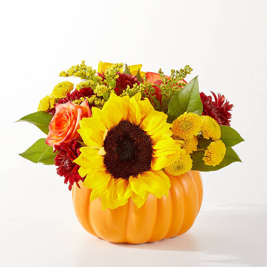 Golden Gourd Pumpkin Bouquet – NEIL'S FLOWERS, Kingston ON