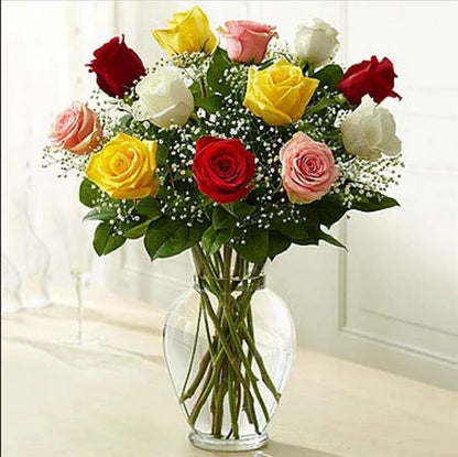 Mixed colored Roses – NEIL'S FLOWERS AND GREENHOUSES, Kingston ON