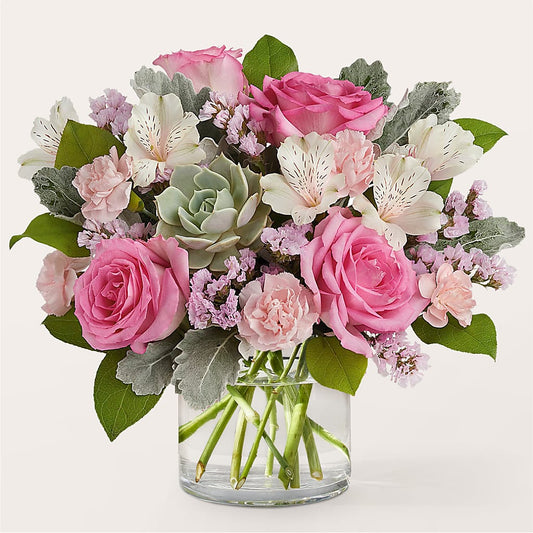 Dusty Rose Bouquet – NEIL'S FLOWERS AND GREENHOUSES, Kingston ON