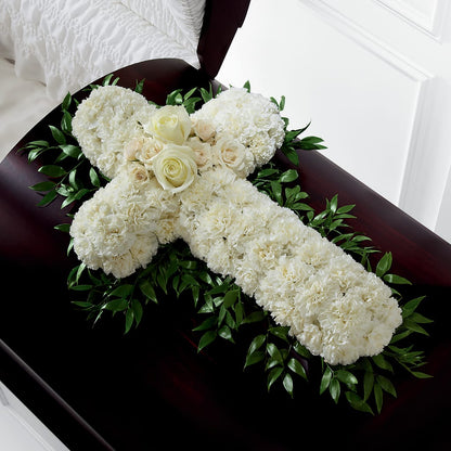 Peaceful Memories Casket Spray (Standard) – NEIL'S FLOWERS AND GREENHOUSES, Kingston ON