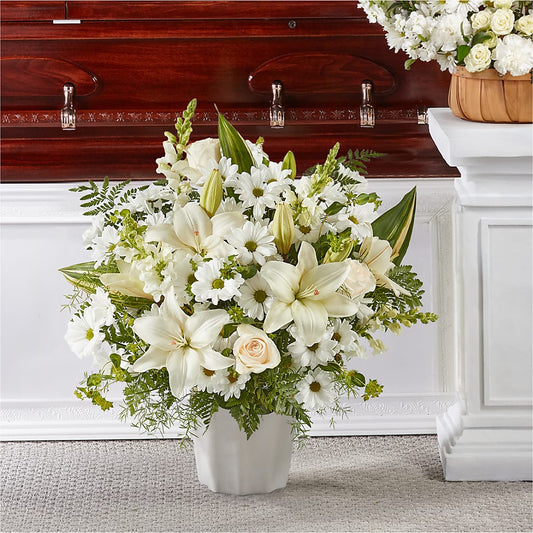 Thoughts of Tranquility Floor Basket – NEIL'S FLOWERS AND GREENHOUSES, Kingston ON