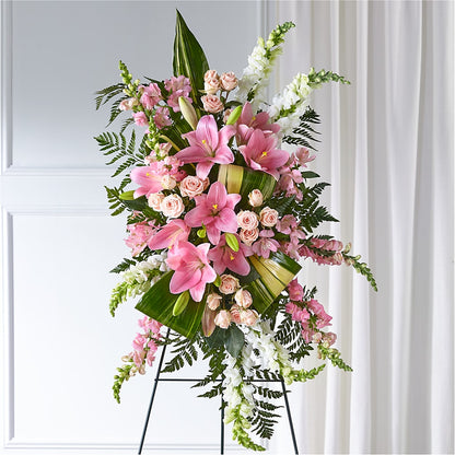 Elegant Embrace Standing Spray – NEIL'S FLOWERS AND GREENHOUSES, Kingston ON
