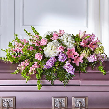 Life's Gratitude Casket Spray – NEIL'S FLOWERS AND GREENHOUSES, Kingston ON