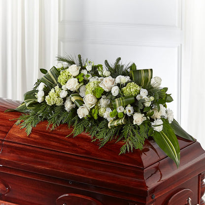 Hopeful Gesture Casket Spray – NEIL'S FLOWERS AND GREENHOUSES, Kingston ON