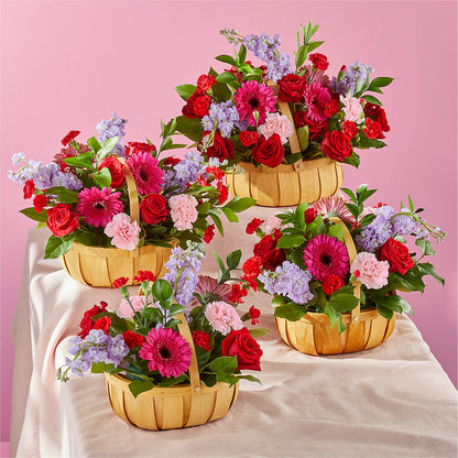 Pink Picnic Basket – NEIL'S FLOWERS AND GREENHOUSES, Kingston ON