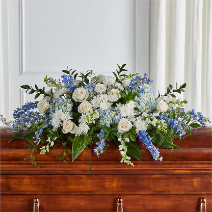Timeless Essence Casket Spray – NEIL'S FLOWERS AND GREENHOUSES, Kingston ON