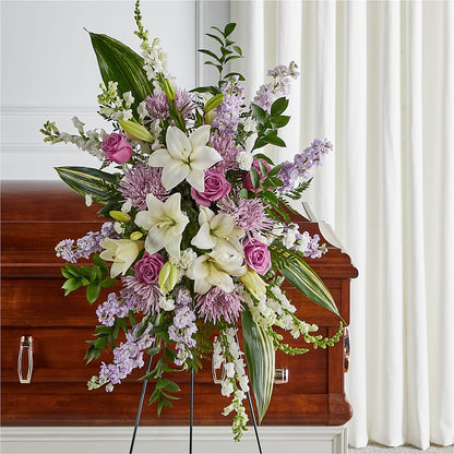 Grateful Hearts Standing Spray – NEIL'S FLOWERS AND GREENHOUSES, Kingston ON